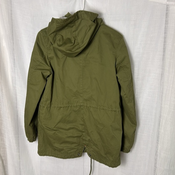 H&M coat, size 13-14yrs. But PTP is 18” .  Cotton blend,5 pockets,utility,hood - Picture 8 of 12